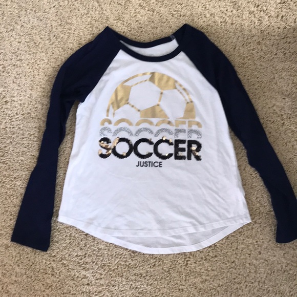 justice soccer shirt